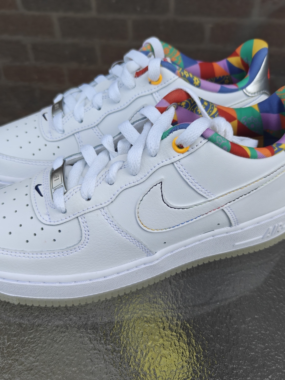 Nike Air Force 1 Low LV8 Fiesta GS White Multi Color FN8912-111 Size 5Y
